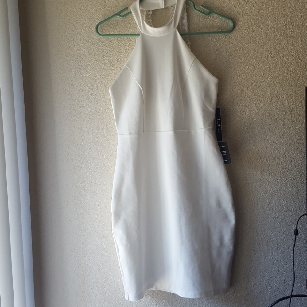 White Lace Bodycon Dress